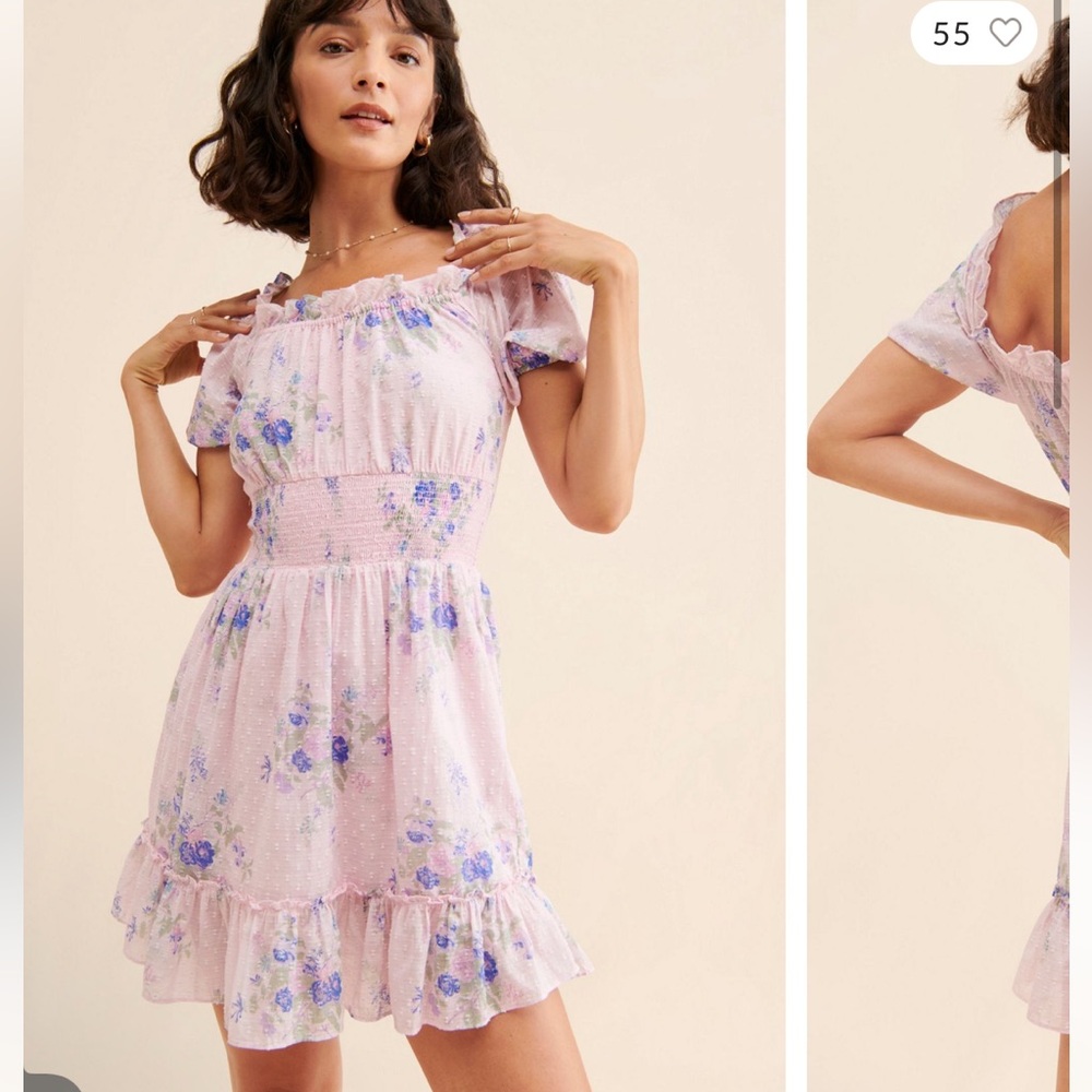 LoveShackFancy Lai Mini Dress